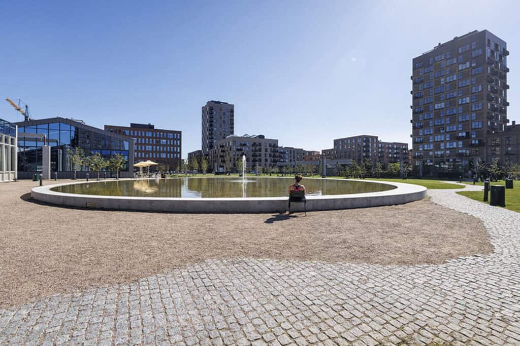 LAR løsninger med springvand i byrummet