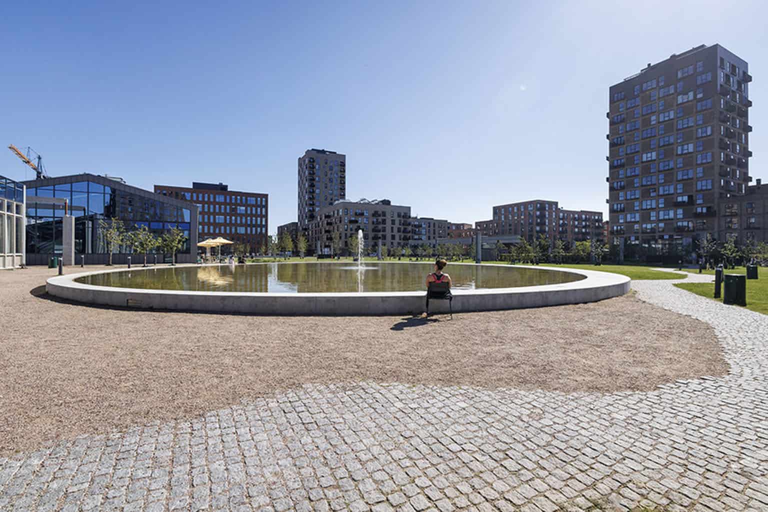 LAR løsninger med springvand i byrummet